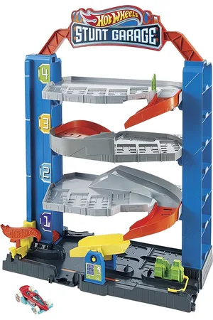 Hot Wheels City Stunt Garage, Play Set Patterned