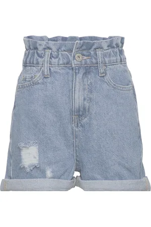Grunt Yes Paper Bag Shorts Blue