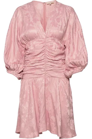 by Ti Mo Jacquard Gathers Dress