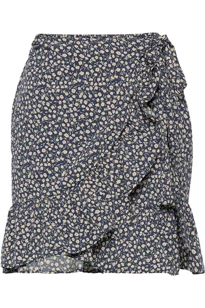ONLY Onlolivia Wrap Skirt Wvn Noos Navy