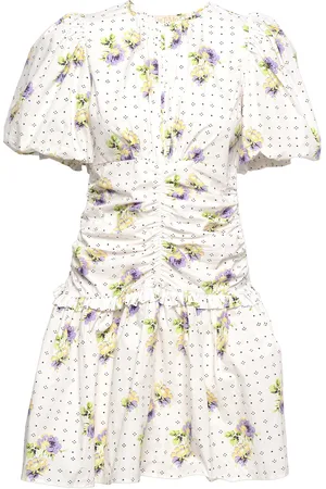 by Ti Mo Festive Cotton Mini Dress Patterned