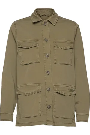 Lexington Raven Cotton Canvas Overshirt Khaki