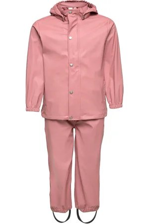 EN FANT Rainwear Set Solid Pink