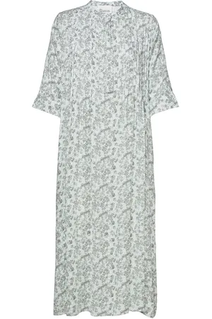 My Essential Wardrobe Mwshadow Flora Long Dress Blue