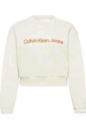 Calvin Klein Plus Two T Monogram Crew Neck White