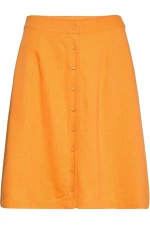 SELECTED Slfgulia Hw Short Skirt B Orange