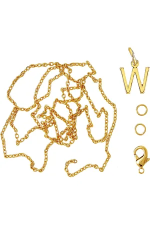 me&my BOX Letter W Gp With O-Ring, Chain And Clasp Gold
