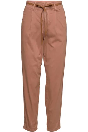Cream Crtula Ankl Twill - Mom Fit Orange