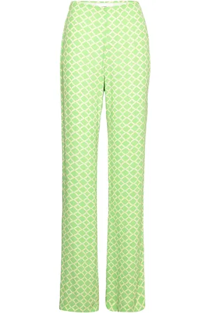 MANGO Flowy Printed Trousers Patterned