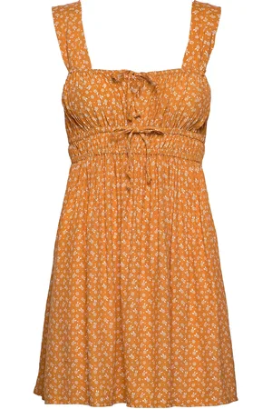 FAITHFULL THE BRAND Praia Mini Dress Yellow