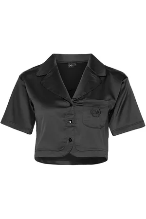 OW Lemongrass Crop Shirt Black