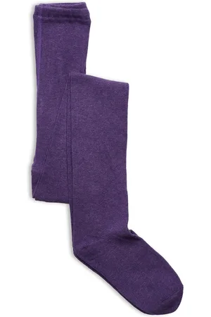 Melton Cotton Tights Purple