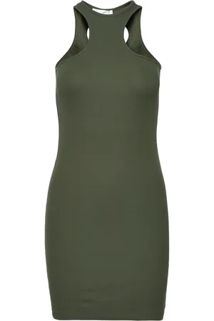 Hosbjerg Gabara Hole Rib Dress Khaki