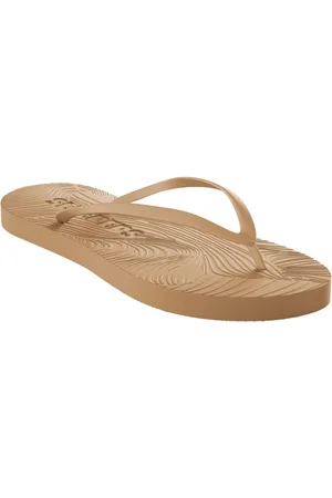 Sleepers Slim Silver Fllip Flop Beige