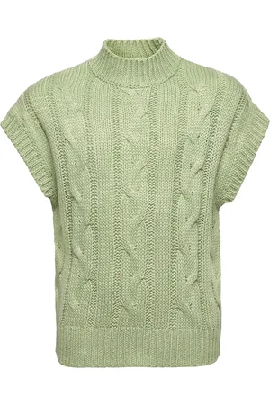 Grunt Brie Knit Vest Green