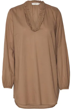 Cream Crbeo Tunic Brown