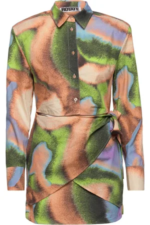 ROTATE Sofie Dress Patterned