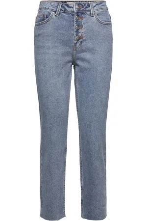 ONLY Onlemily Hw St Cr Ank Raw Btn Mae06 Blue