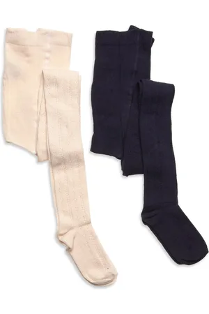 Minymo Stockings Pointelle Black