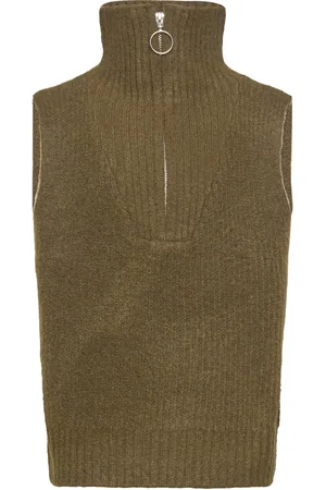 Grunt Giselle Vest Knit Khaki