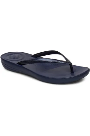 FitFlop Iqushion Ergonomic Flip-Flops Navy