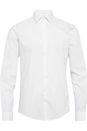 Calvin Klein Poplin Stretch Slim Shirt White