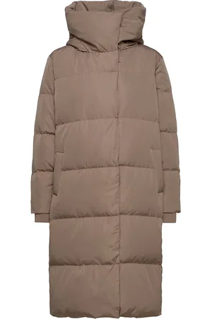 Object Objlouise Long Down Jacket Beige
