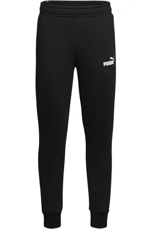 PUMA Ess Logo Pants Fl Cl Black
