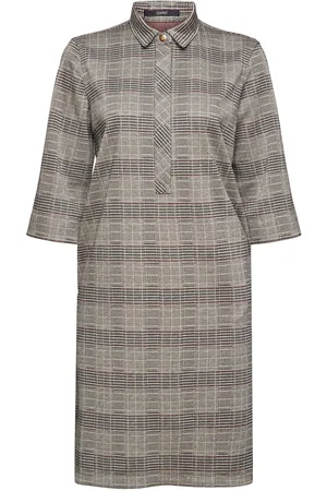 ESPRIT Prince Of Wales Mix & Match Dress Grey