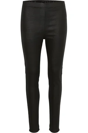 Cream Crtabea Woven Legging Black