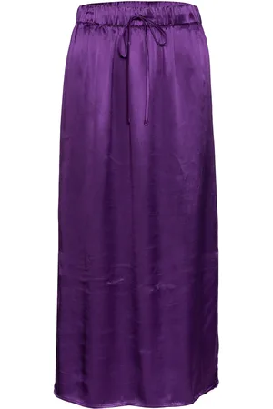 SELECTED Slflyra Mw Midi Skirt B Purple