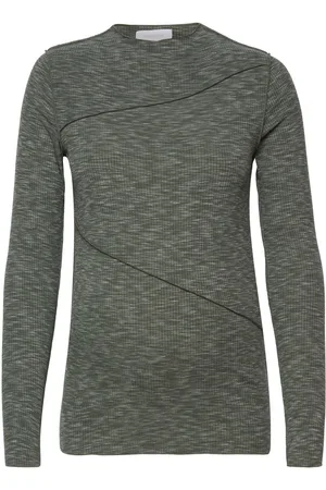 Mama;licious Mlreeve L/S Jrs Top Grey