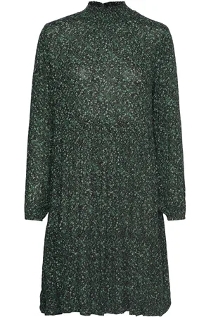 Kaffe Kasally Amber Dress Ls Green