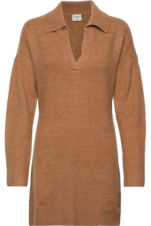 Abercrombie & Fitch Anf Womens Dresses Brown