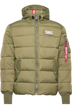 Alpha Industries Hooded Puffer Alpha Fd Green