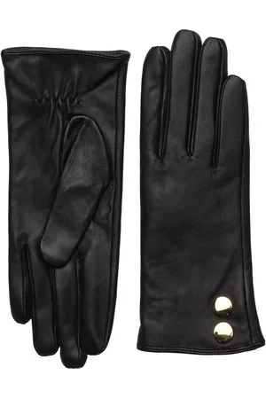 DEPECHE Gloves With Buttons Black