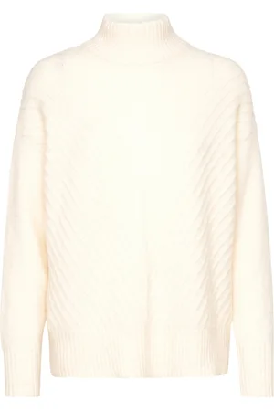 SELECTED Slfsif Sisse Ls Knit Highneck B White