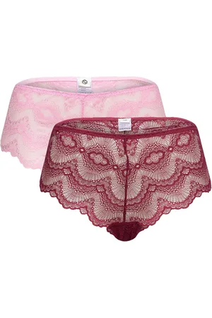 Beck Söndergaard Wave Lace Cassia Hipster 2 Pack Pink
