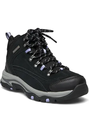 Skechers Womens Relaxed Fit Trego Alpine Trail - Waterproof Black
