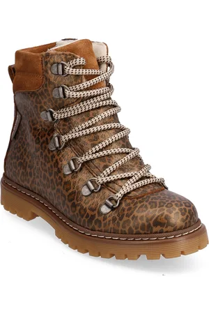 ANGULUS Boots - Flat - With Lace And Zip Brown