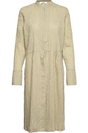 Mads Norgaard Crinckle Pop Dupina Dress Grey