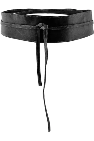 Pieces® Vibs Leather Tie Waist Belt