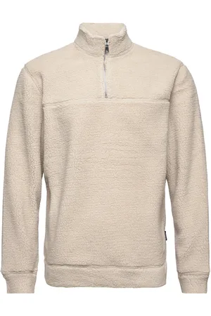 Only & Sons Onsremy Reg 1/4 Zip Swt Beige