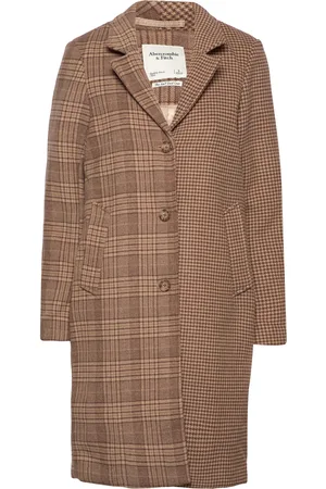 Abercrombie & Fitch Anf Womens Outerwear Beige