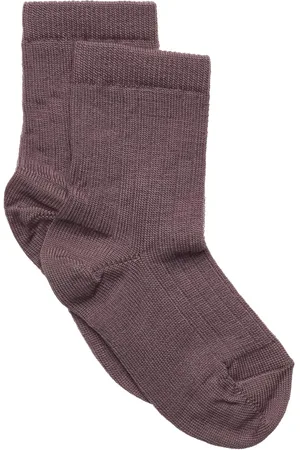 mp Denmark Wool Rib Socks Purple