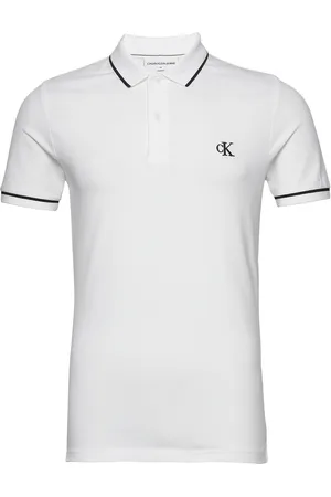 Calvin Klein Tipping Slim Polo White