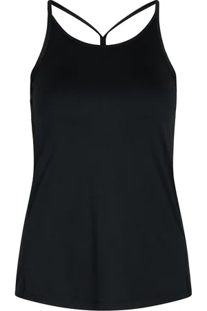 ZEBDIA Women Sports Strap Top