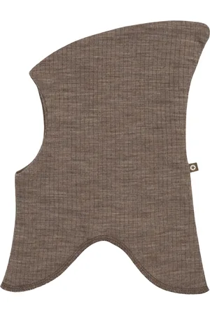 Smallstuff Balaclava, 2 Layers, Drop Needle, Merino Wool Brown