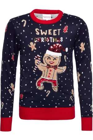 Christmas Sweats Cute Cookie Man Patterned