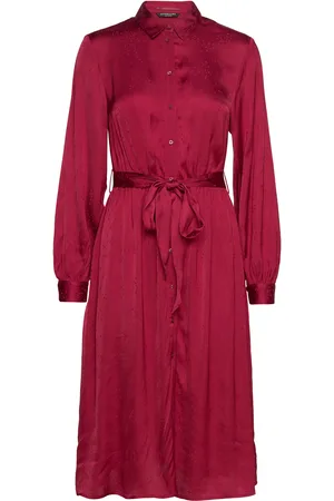 Scotch&Soda Karis Printed Shirt Dress Burgundy